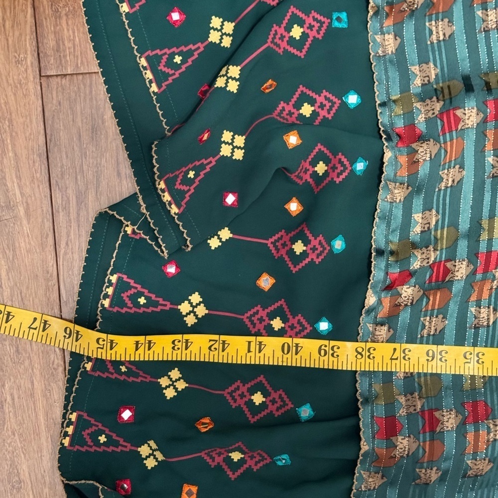 Le Reve All-Over Printed Flared Long Tunic Kurti Size Large - Picture 11 of 11
